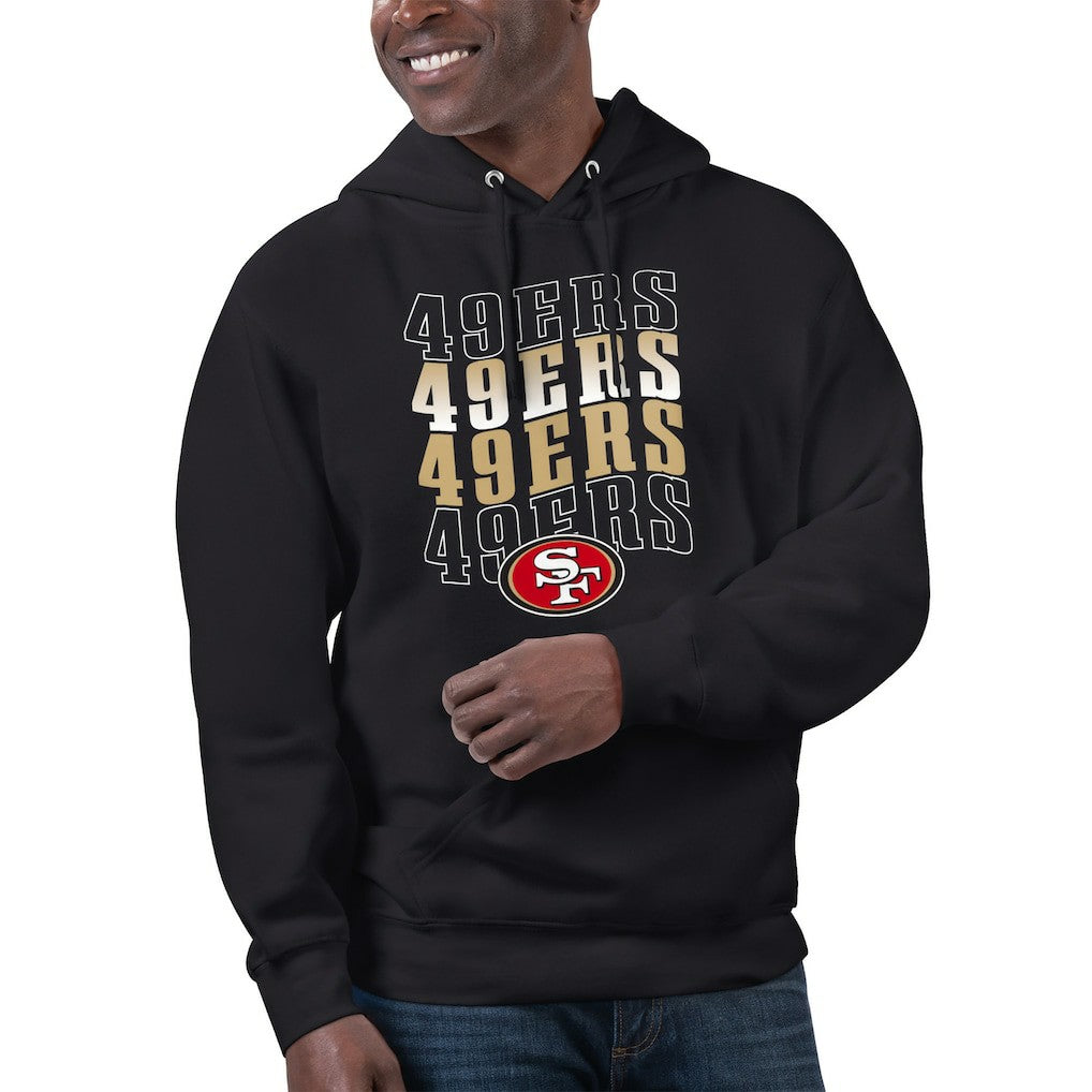 San Francisco 49ers Starter Unisex Name Drop Logo Pullover Hoodie Black