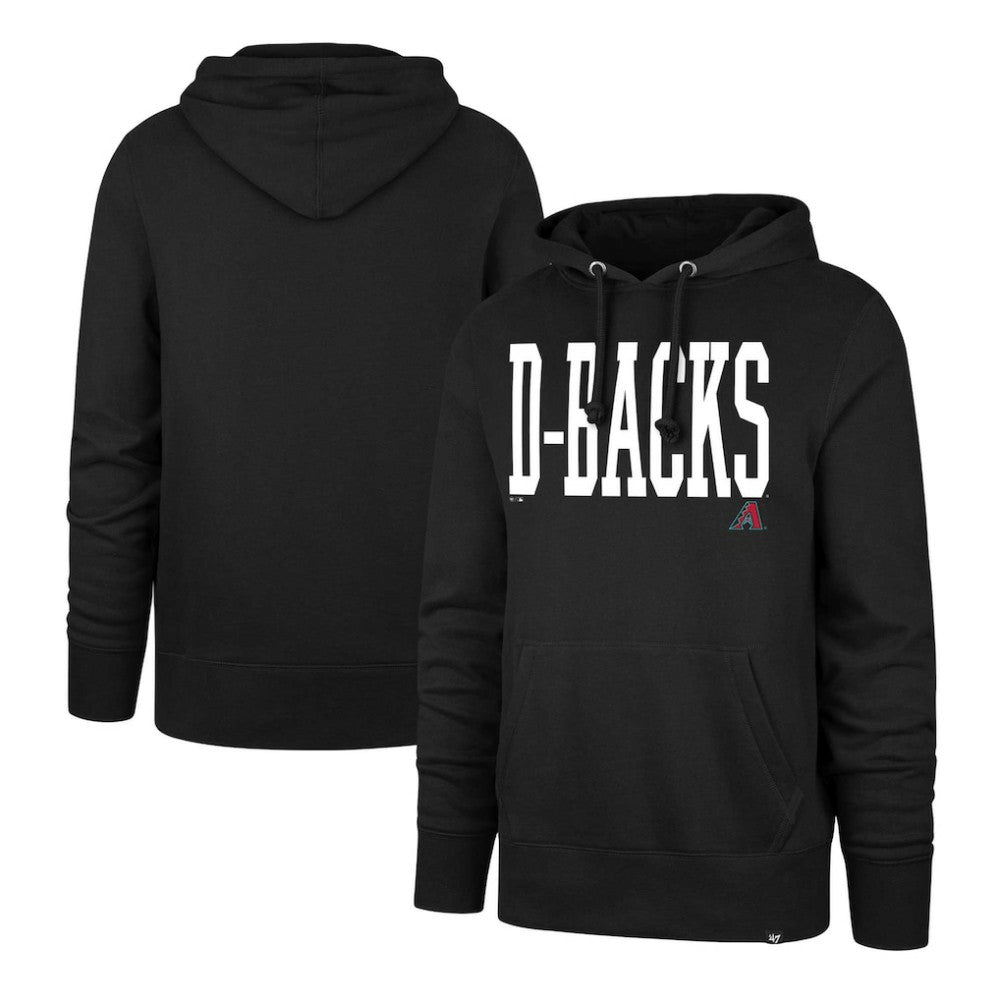 Arizona Diamondbacks '47 Dime Headline Pullover Hoodie - Black - 47 brand Lifestyle