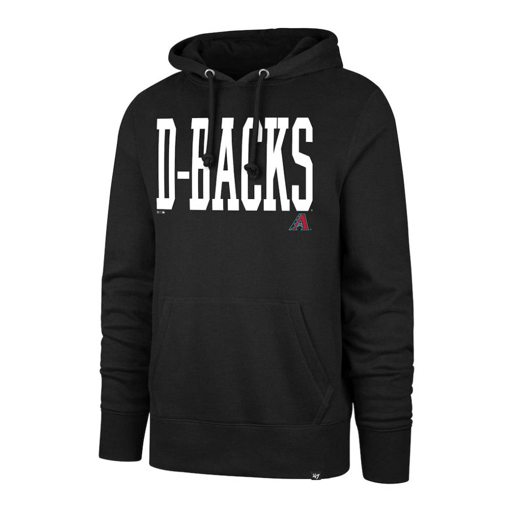 Arizona Diamondbacks '47 Dime Headline Pullover Hoodie - Black - 47 brand Lifestyle