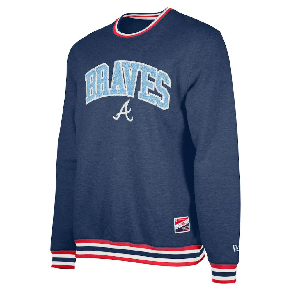 Atlanta Braves New Era Pullover Sweatshirt - Navy - New Era Online