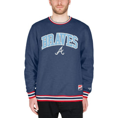 Atlanta Braves New Era Pullover Sweatshirt - Navy - New Era Online