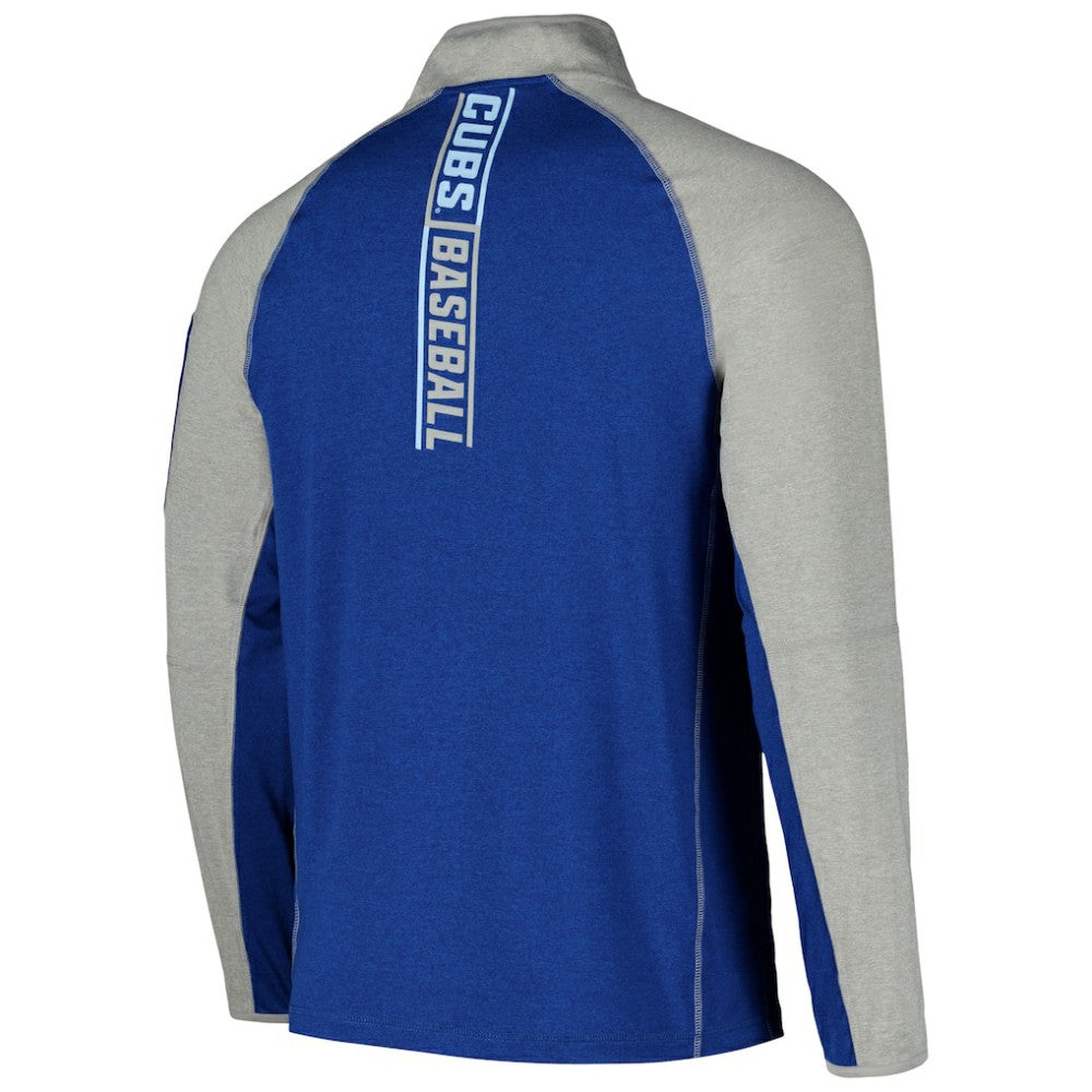 Chicago Cubs New Era Father's Day Raglan Quarter-Zip Top - Royal - New Era Discount