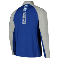 Chicago Cubs New Era Father's Day Raglan Quarter-Zip Top - Royal - New Era Discount