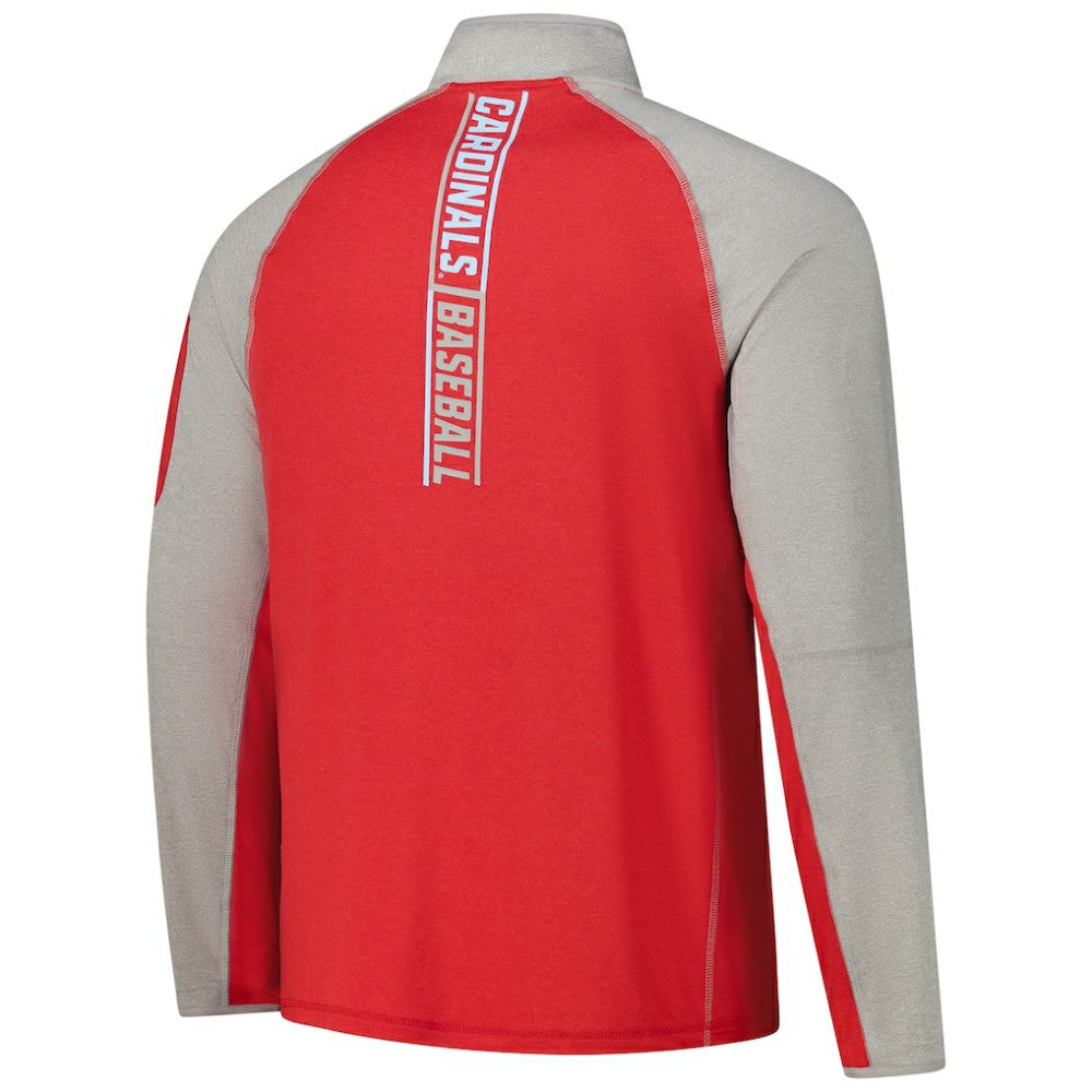 St. Louis Cardinals New Era Father's Day Raglan Quarter-Zip Top - Red - New Era Online