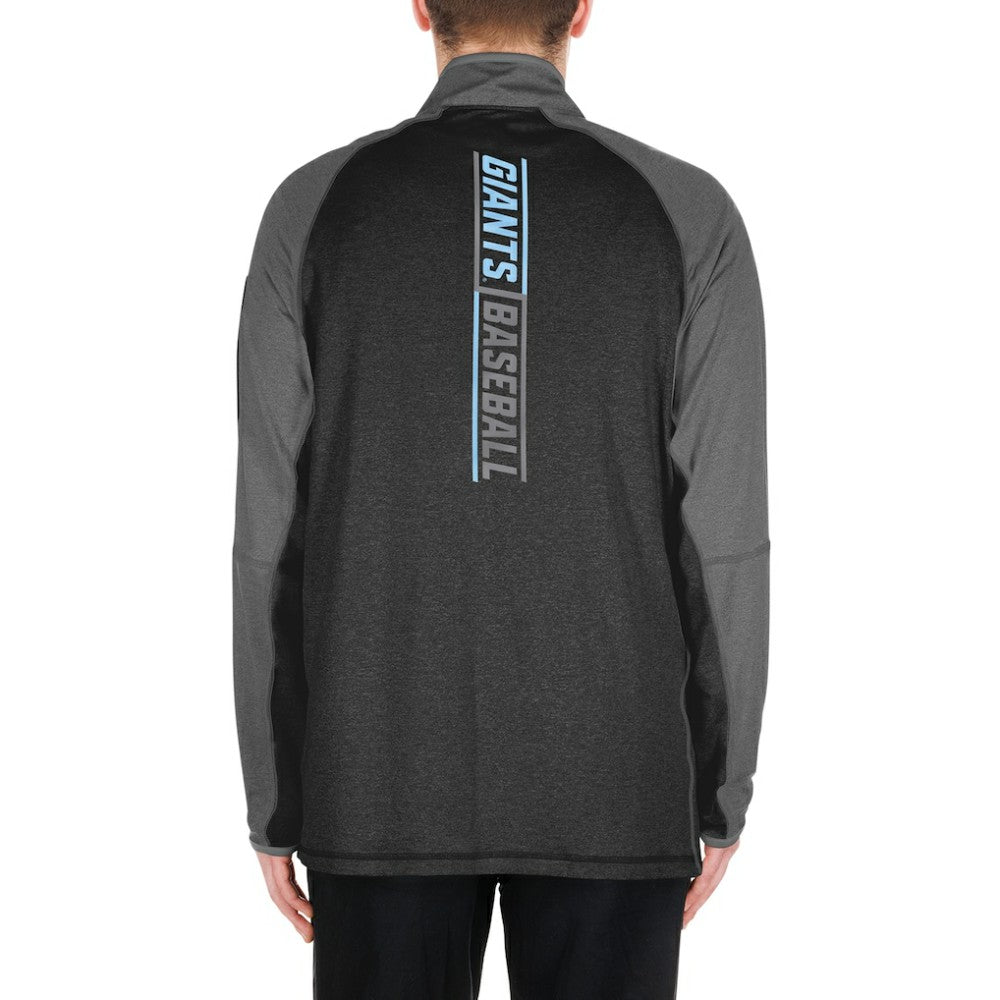 San Francisco Giants New Era Father's Day Raglan Quarter-Zip Top - Black - New Era Online