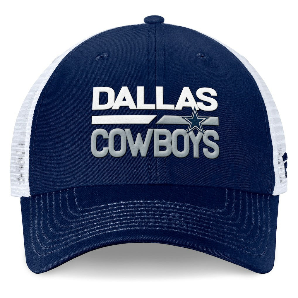 Fanatics Dallas Cowboys Fundamentals Trucker Adjustable Hat Navy/White