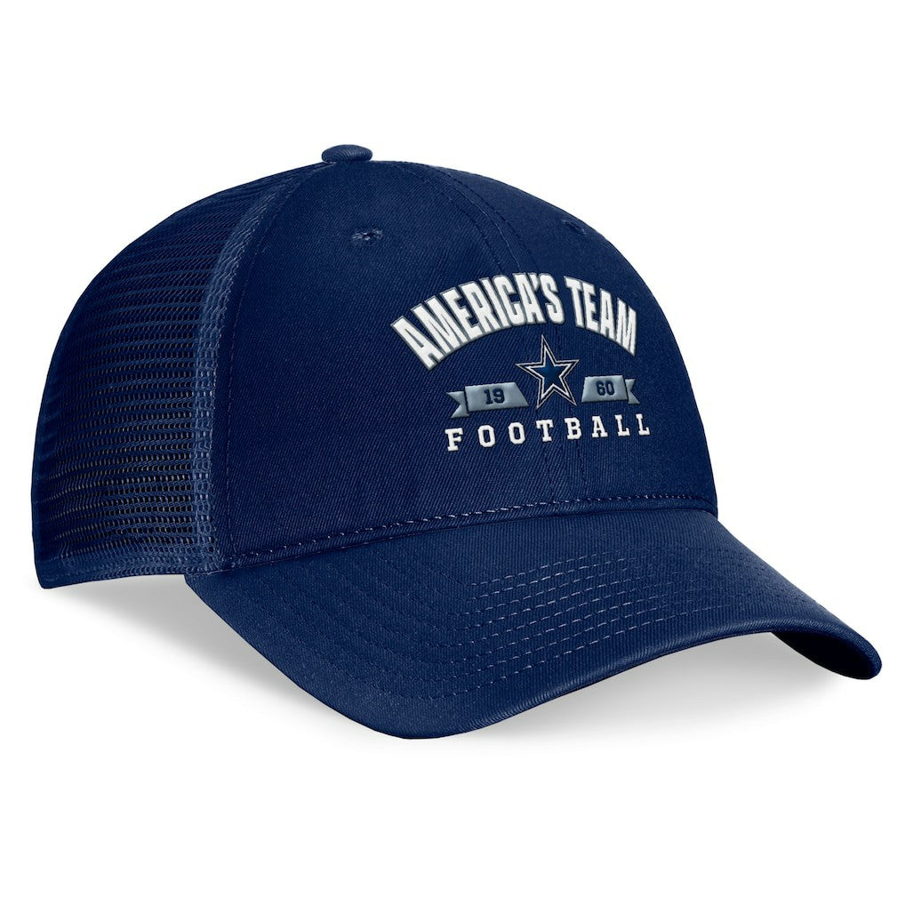 Fanatics Dallas Cowboys Fundamentals Timeout Trucker Adjustable Hat Navy