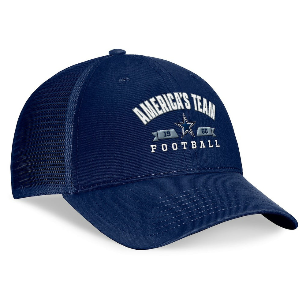Fanatics Dallas Cowboys Fundamentals Timeout Trucker Adjustable Hat Navy