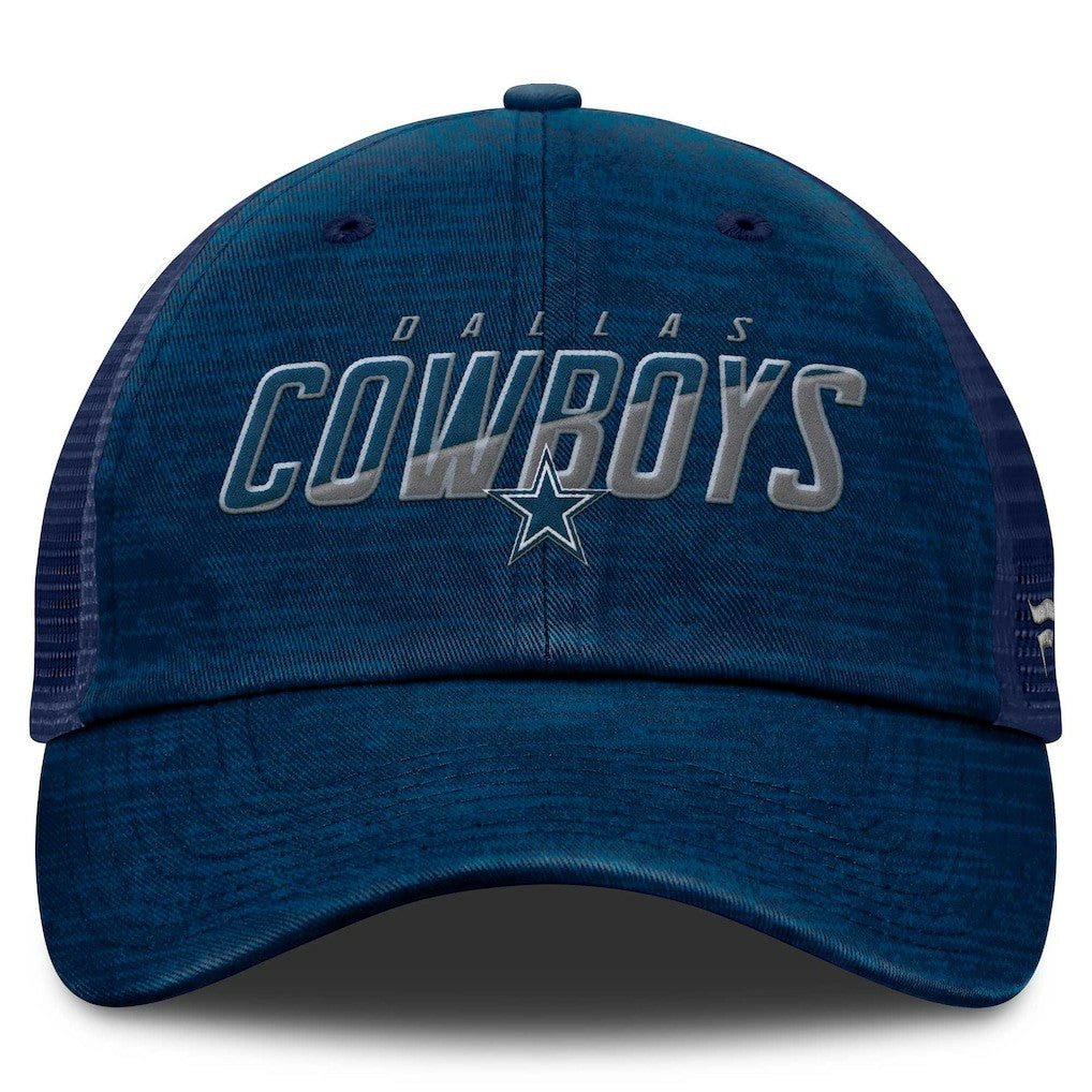 Fanatics Dallas Cowboys Fundamentals Challenge Trucker Adjustable Hat Navy