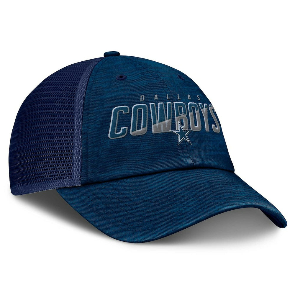 Fanatics Dallas Cowboys Fundamentals Challenge Trucker Adjustable Hat Navy
