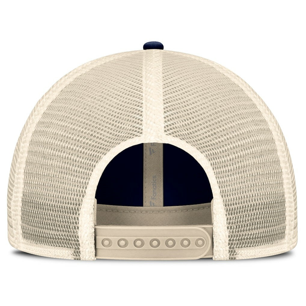 Fanatics Dallas Cowboys Fundamentals Stripes Trucker Adjustable Hat Navy/Natural