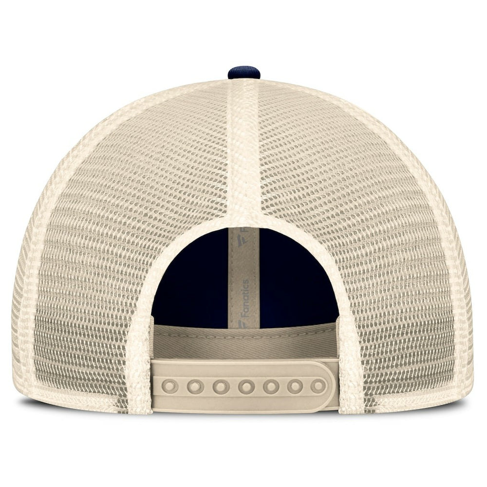 Fanatics Dallas Cowboys Fundamentals Stripes Trucker Adjustable Hat Navy/Natural