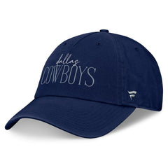 Fanatics Dallas Cowboys Women's Fundamentals Review Adjustable Hat Navy
