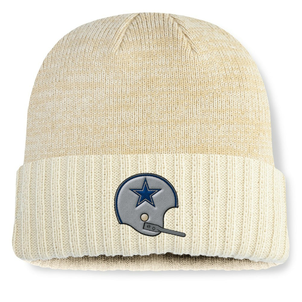 Fanatics Dallas Cowboys Heritage Block Cuffed Knit Hat Cream