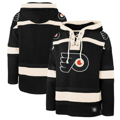 Philadelphia Flyers '47 Superior Lacer Hoodie - Black - NHL 200852255