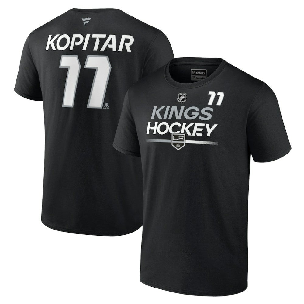 Anze Kopitar Los Angeles Kings Fanatics  Authentic Pro Prime Name & Number T-Shirt - Black - NHL 200852451
