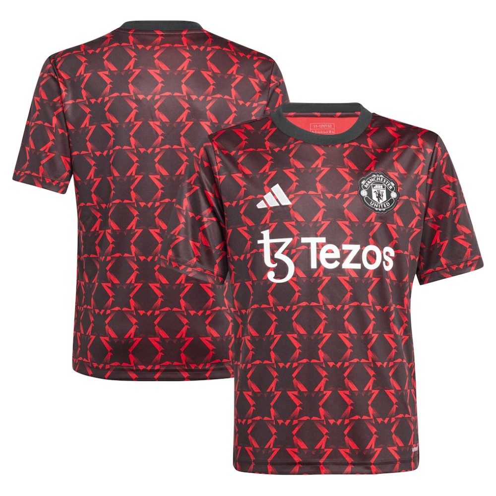 Manchester United Youth 2024/25 Pre-Match Top Black - Adidas outlet