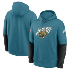 Nike Jacksonville Jaguars Throwback Alternate Logo Team Issue Club Pullover Hoodie Teal