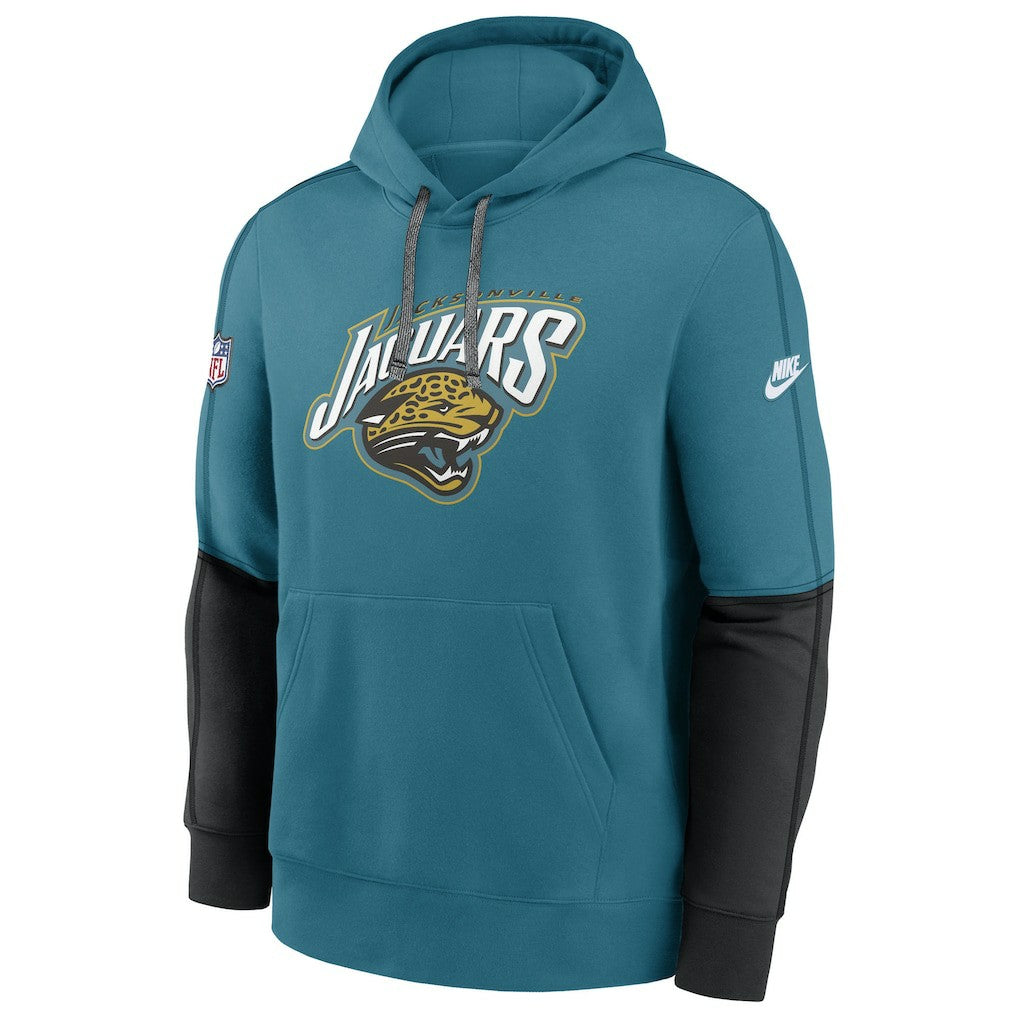 Nike Jacksonville Jaguars Throwback Alternate Logo Team Issue Club Pullover Hoodie Teal