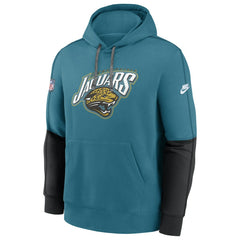 Nike Jacksonville Jaguars Throwback Alternate Logo Team Issue Club Pullover Hoodie Teal