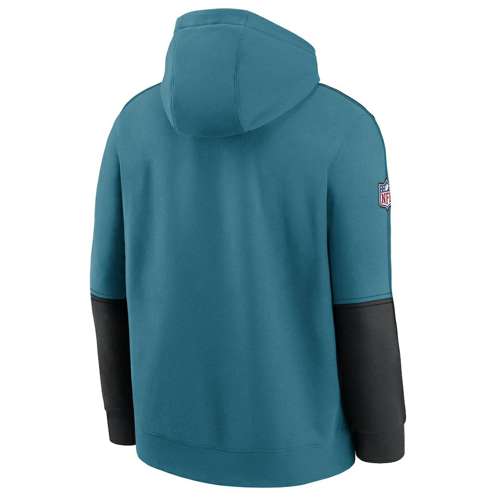 Nike Jacksonville Jaguars Throwback Alternate Logo Team Issue Club Pullover Hoodie Teal
