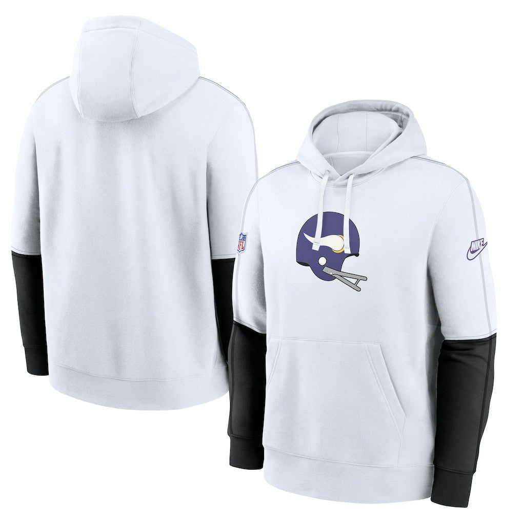 Nike Minnesota Vikings Alternate Logo Club Pullover Hoodie White