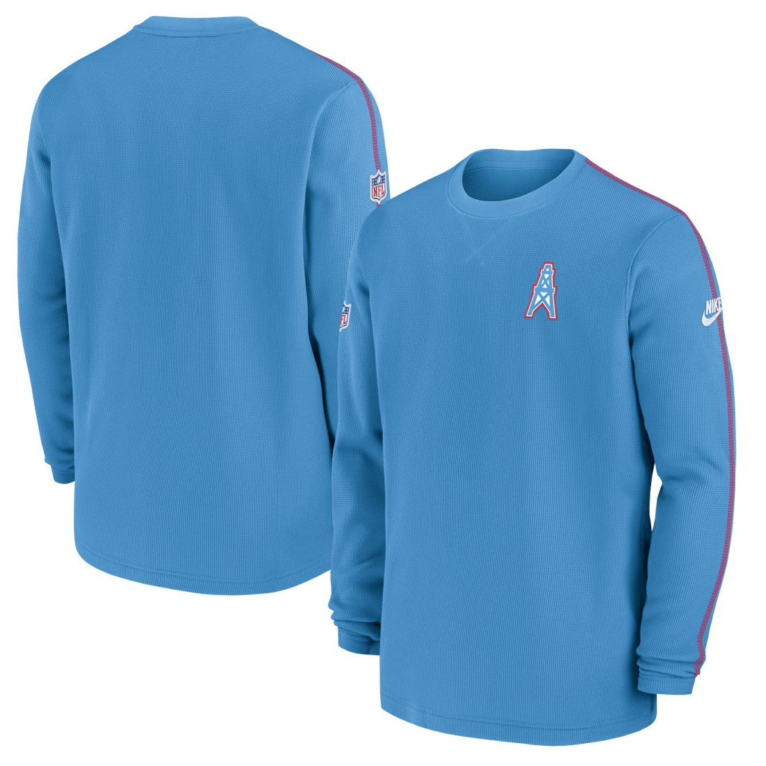Nike Tennessee Titans Alternate Logo Coach Long Sleeve Top Light Blue