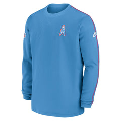 Nike Tennessee Titans Alternate Logo Coach Long Sleeve Top Light Blue