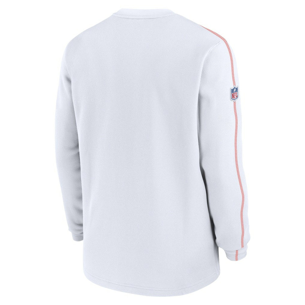 Nike Cleveland Browns Alternate Logo Coach Long Sleeve Top White
