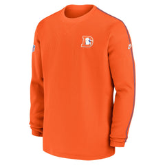 Nike Denver Broncos Alternate Logo Coach Long Sleeve Top Orange
