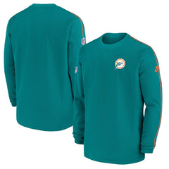 Nike Miami Dolphins Alternate Logo Coach Long Sleeve Top Aqua