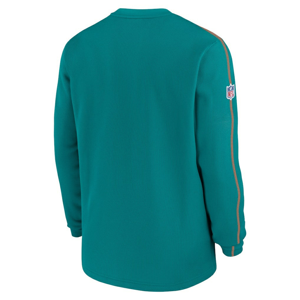 Nike Miami Dolphins Alternate Logo Coach Long Sleeve Top Aqua