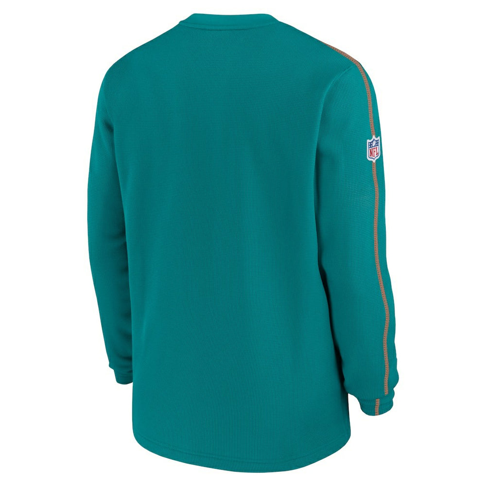 Nike Miami Dolphins Alternate Logo Coach Long Sleeve Top Aqua