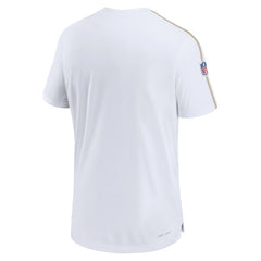 Nike New Orleans Saints Sideline Alternate Logo Coach Performance Top White