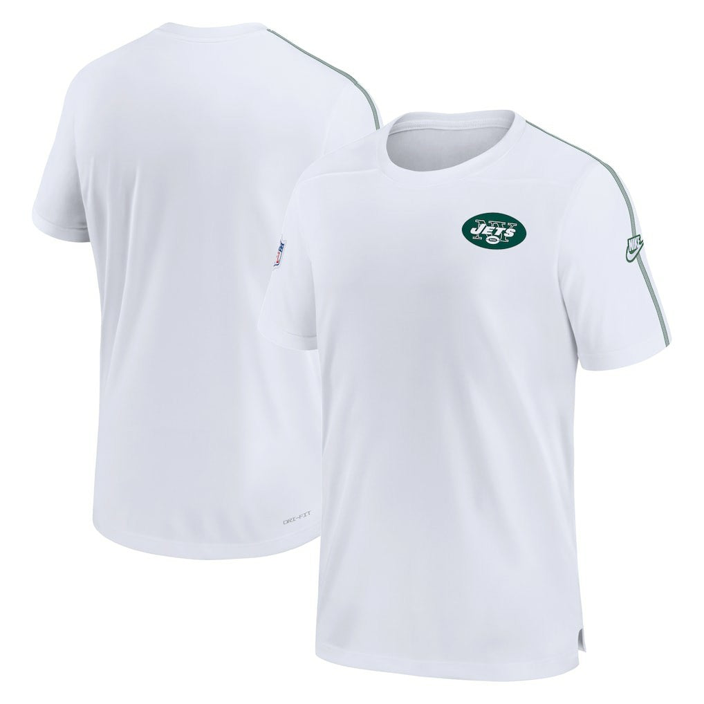 Nike New York Jets Sideline Alternate Logo Coach Performance Top White