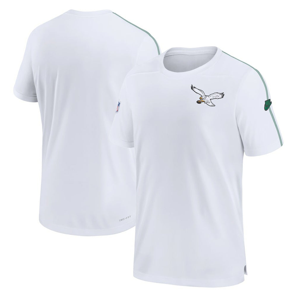 Nike Philadelphia Eagles Sideline Alternate Logo Coach Performance Top White
