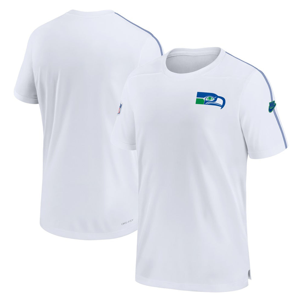 Nike Seattle Seahawks Sideline Alternate Logo Coach Performance Top White