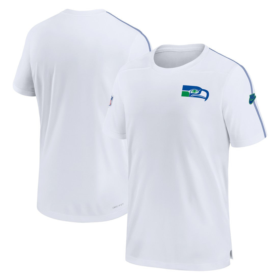 Nike Seattle Seahawks Sideline Alternate Logo Coach Performance Top White