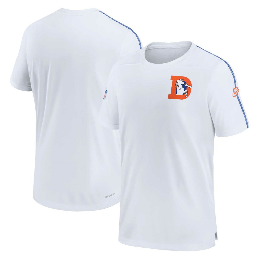 Nike Denver Broncos Sideline Alternate Logo Coach Performance Top White