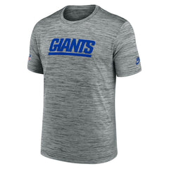 Nike New York Giants Sideline Velocity Throwback Logo Dri-FIT T-Shirt Gray
