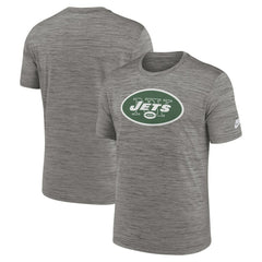 Nike New York Jets Sideline Velocity Throwback Logo Dri-FIT T-Shirt Gray