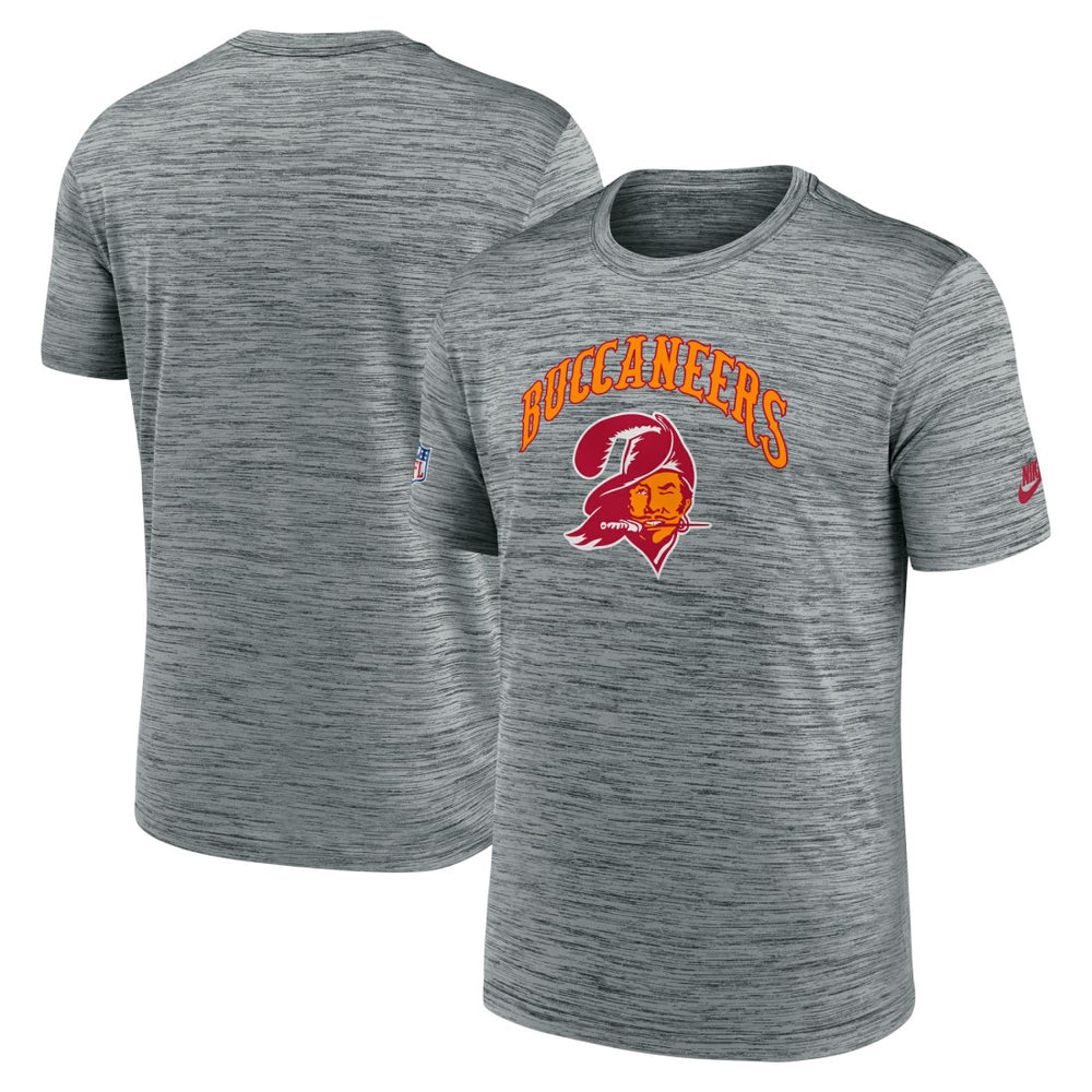 Nike Tampa Bay Buccaneers Sideline Velocity Throwback Logo Dri-FIT T-Shirt Gray