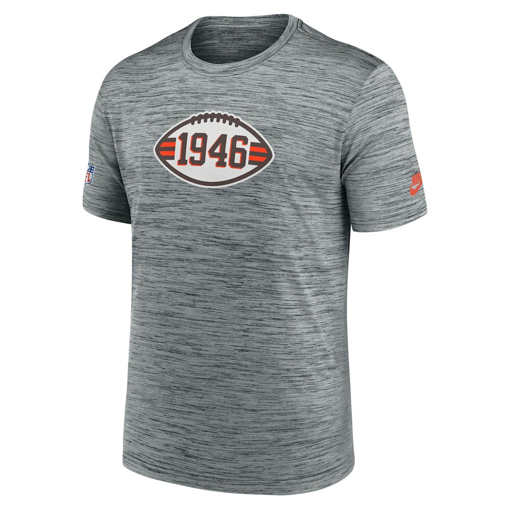 Nike Cleveland Browns Sideline Velocity Throwback Logo Dri-FIT T-Shirt Gray
