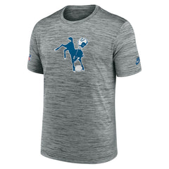 Nike Indianapolis Colts Sideline Velocity Throwback Logo Dri-FIT T-Shirt Gray