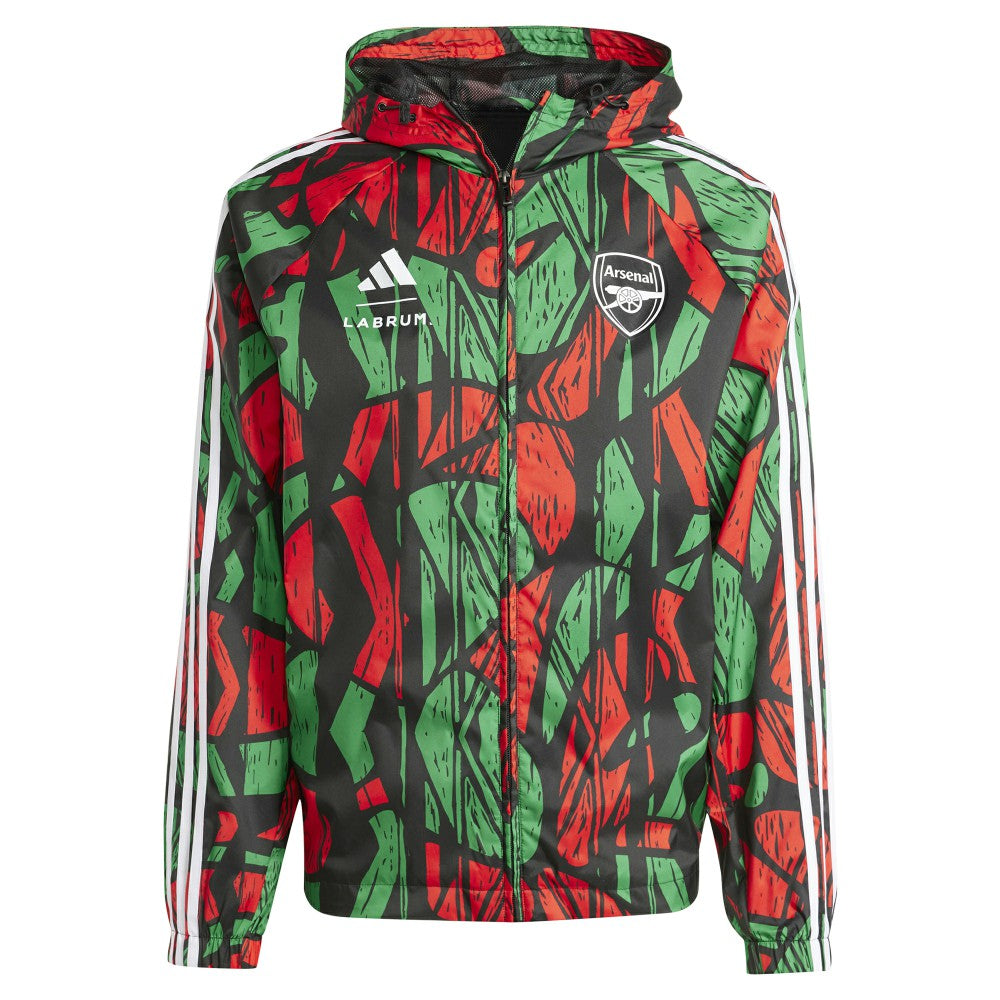 Arsenal x Labrum London 2024/25 Seasonal Full-Zip Hoodie Windbreaker Black - Adidas for sale