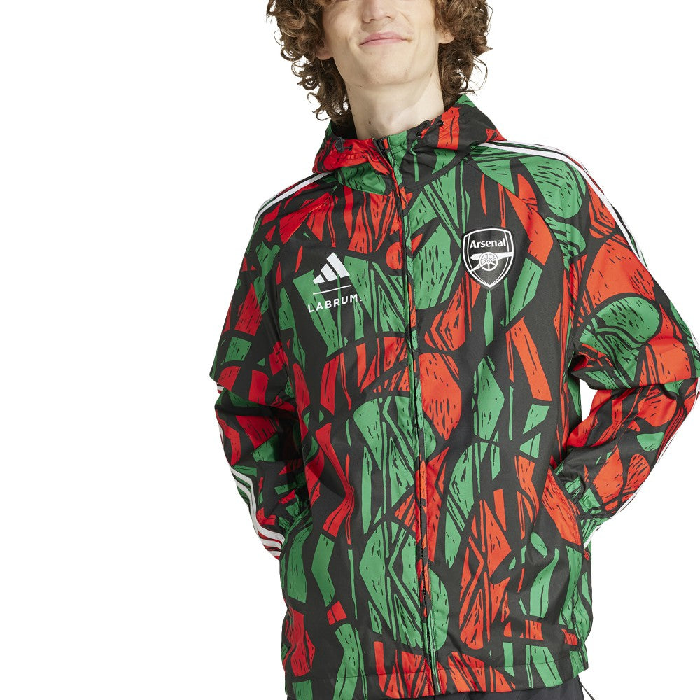 Arsenal x Labrum London 2024/25 Seasonal Full-Zip Hoodie Windbreaker Black - Adidas for sale