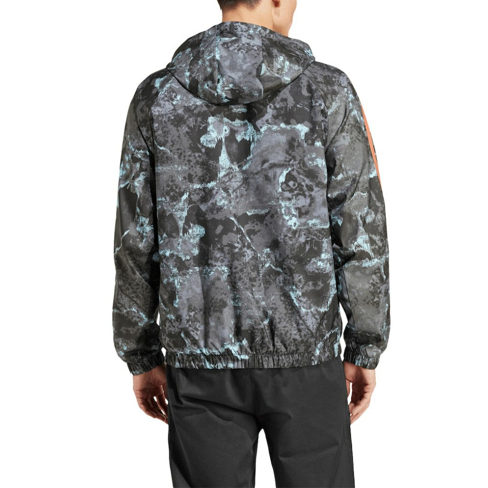 Bayern Munich Raglan Hoodie Windbreaker Full-Zip Jacket Camo - Adidas outlet