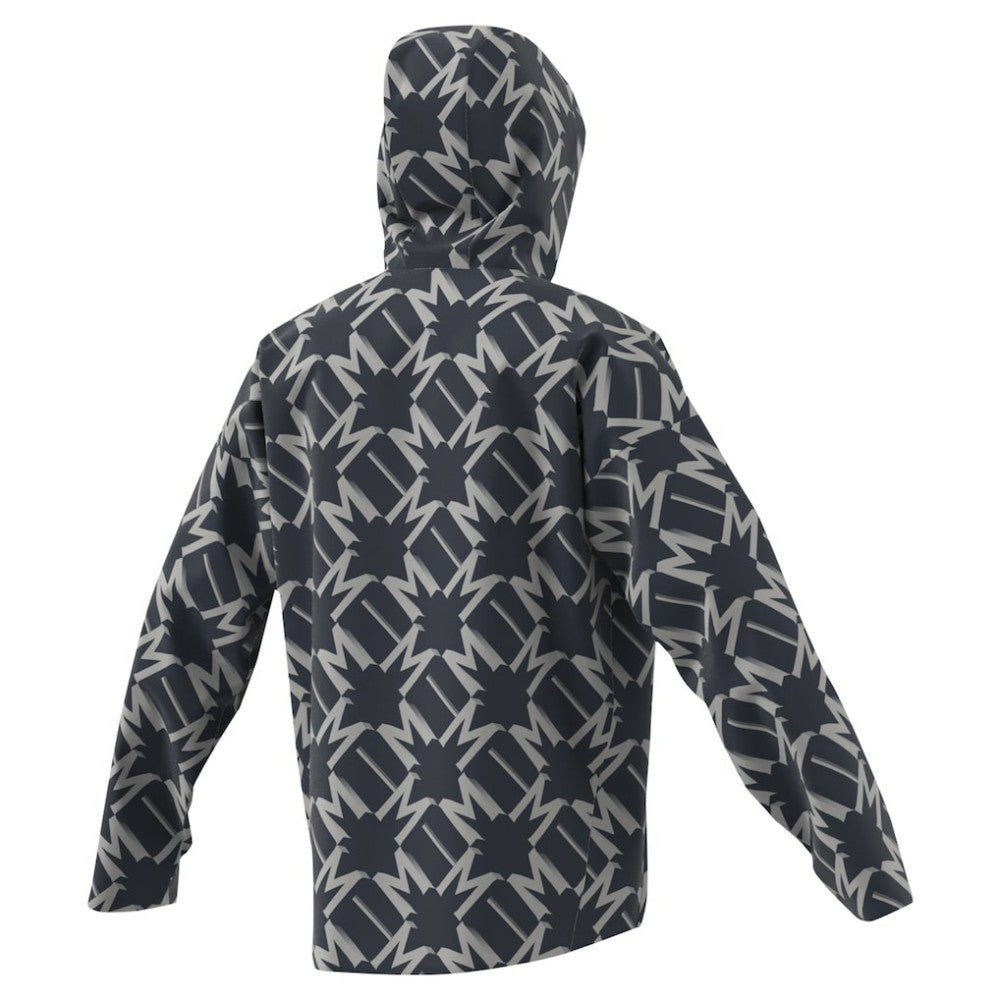 Manchester United 2024/25 Half-Zip Hoodie Windbreaker Jacket Charcoal - Adidas sale
