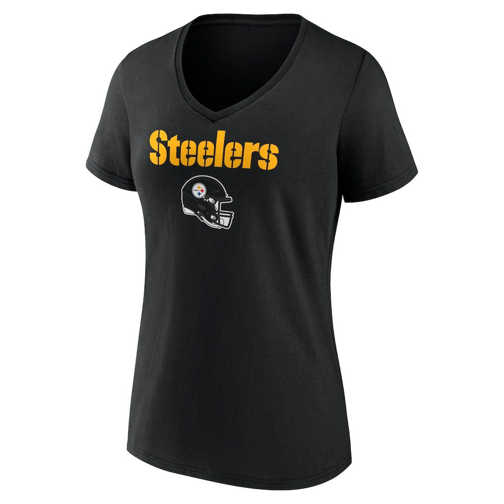 Alex Highsmith Pittsburgh Steelers Women's Team Wordmark Player Name & Number V-Neck T-Shirt Black