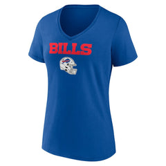 Damar Hamlin Buffalo Bills Women's Team Wordmark Player Name & Number V-Neck T-Shirt Royal